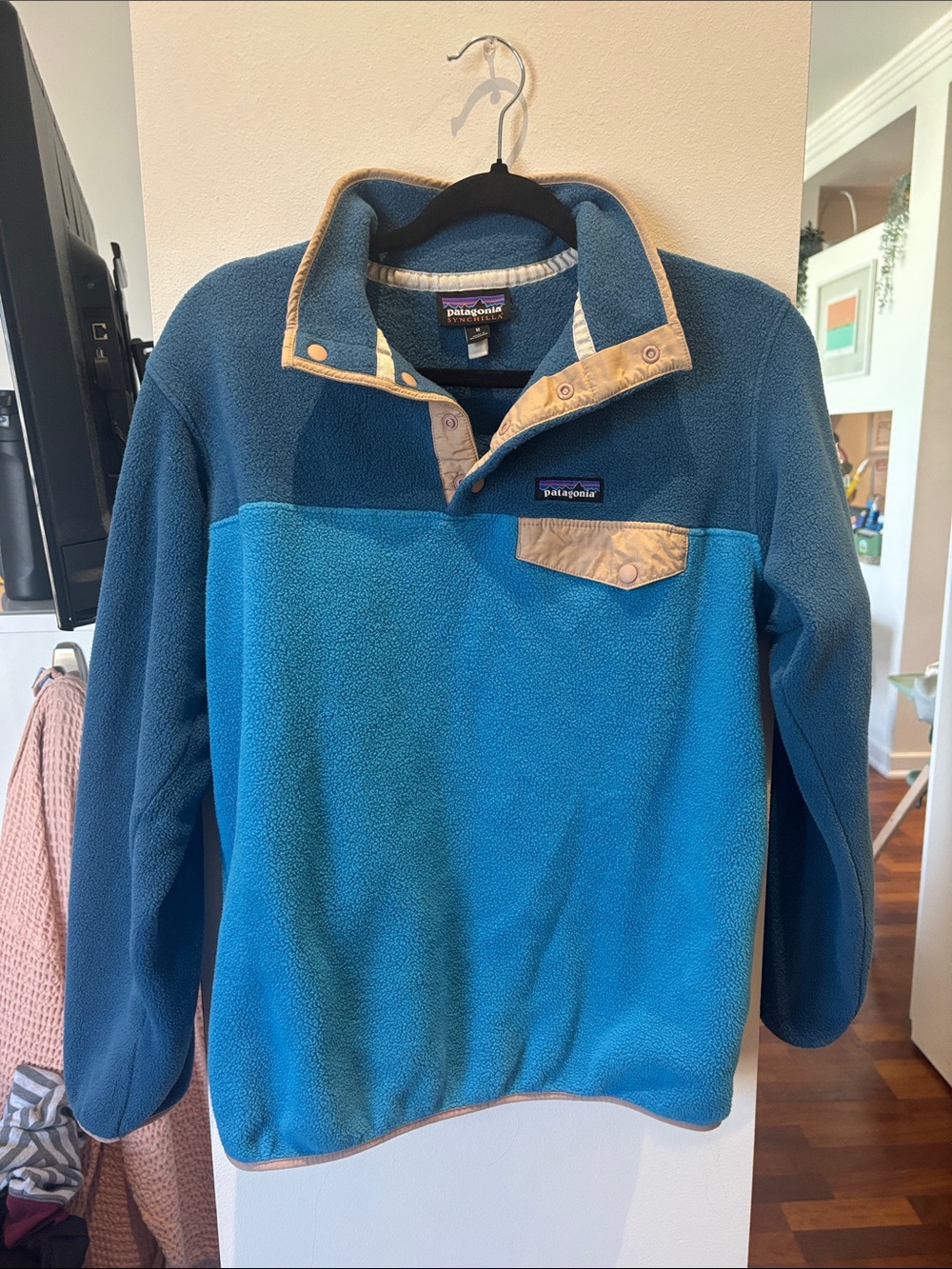 Patagonia fleece pullover in medium